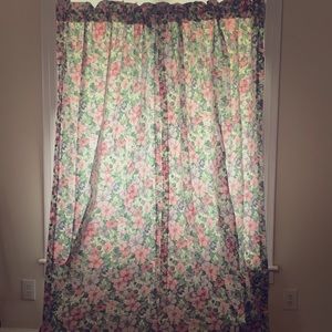 Vintage Sanderson and Sons Floral Curtains 2